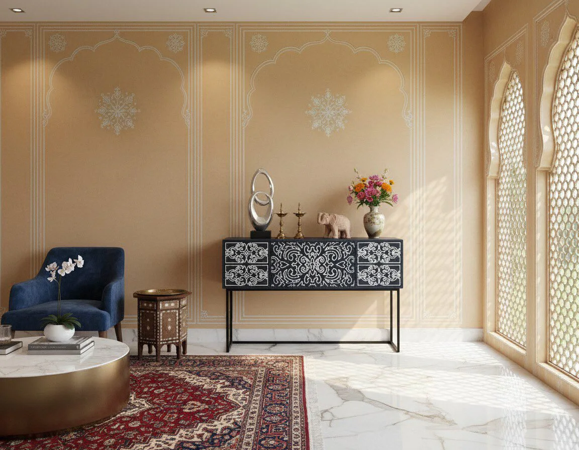 Ornate Scroll Console - Heritage Room Wide