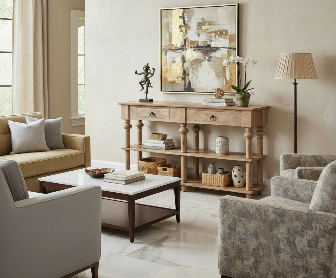 The Artisan's Echo Console - Heritage Room Three-Quarter
