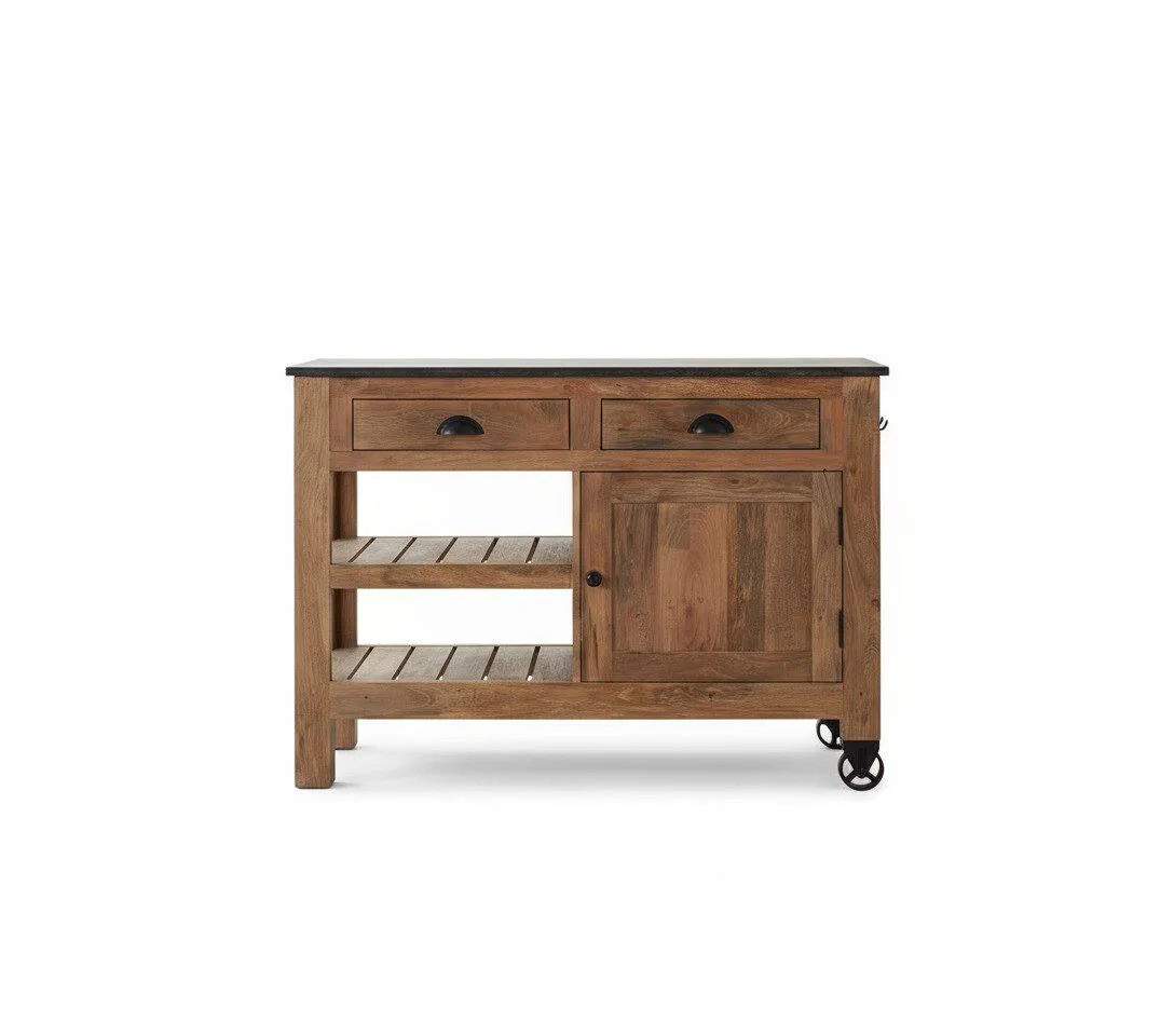 The Artisan's Haven Trolley - White BG Front View