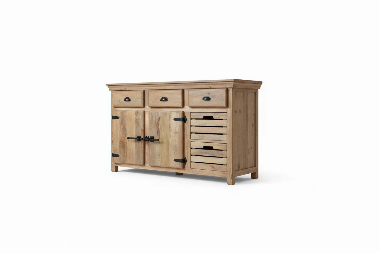 The Artisan's Tale Sideboard - White BG 45° Corner