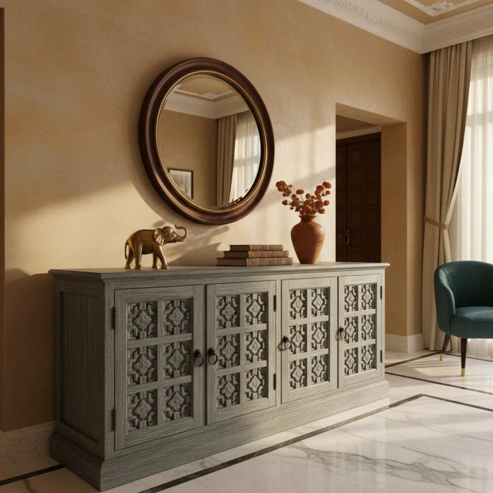 The Heritage Grey Sideboard - Heritage Room Wide
