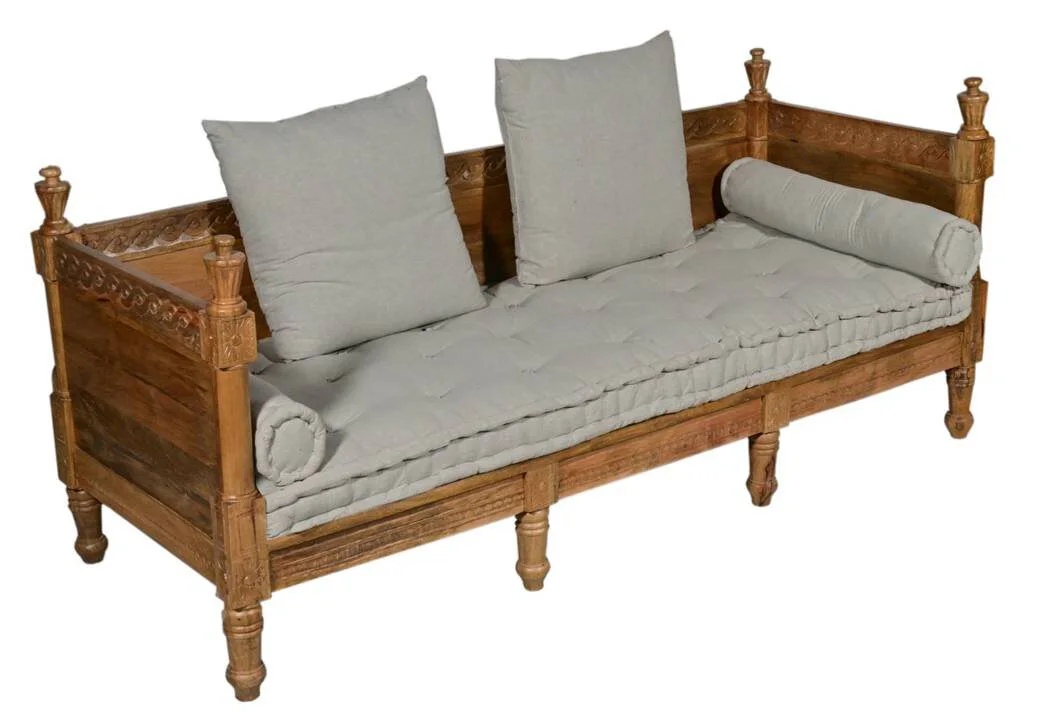 wooden sofa